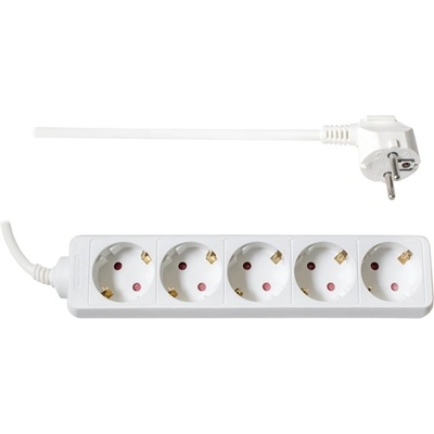TOO PSW-515 5 гнезда 1, 5 метра 3x1.0mm2 бяла разпределителна кутия (PSW-515)