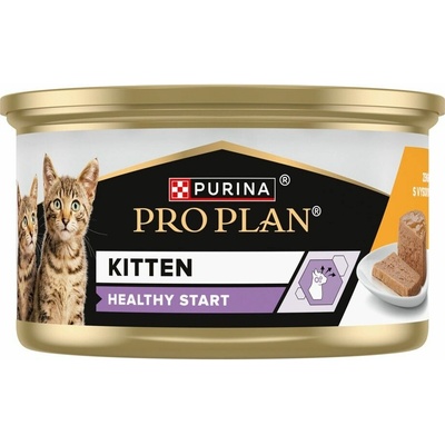 PRO PLAN Kitten Healthy Start paštéta pre mačiatka s kuraťom 85 g