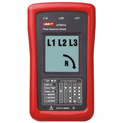 UNI-T UT261A Phase Sequence and Motor Rotation индикатор