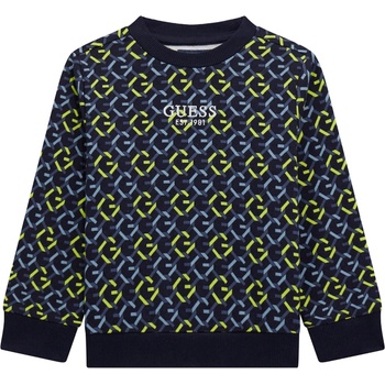 Guess Блуза с дълъг ръкав Guess - Преплетени линии, тъмносиня, 18 м (20251-N5RQ07-KA6R4-P8CP-18M)