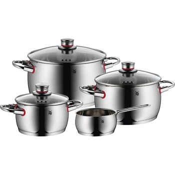WMF Комплект кухненски съдове quality one, комплект от 4 бр. , сребърен, неръждаема стомана, wmf (wm774146380)