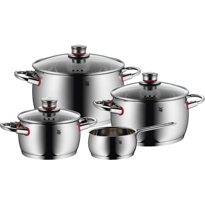 WMF Комплект кухненски съдове quality one, комплект от 4 бр. , сребърен, неръждаема стомана, wmf (wm774146380)