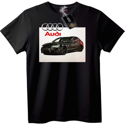NOONEBRAND Тениска с дизайн на Audi - 7XL, Black
