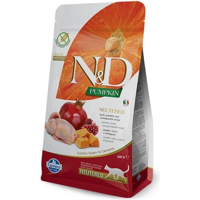 N&D cat GF PUMPKIN Neutered Quail 300 g