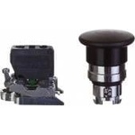 Schneider Electric Safety button 22mm 1Z 0R IP65 self-return black XB4BC21