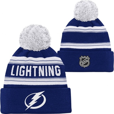 Dětská zimní čepice Outerstuff WORDARK JACQUARD CUFF POM TAMPA BAY LIGHTNING