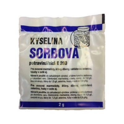 Josef Kouba Potravinářská kyselina sorbová E200, sáček 2 g, balení 25 ks