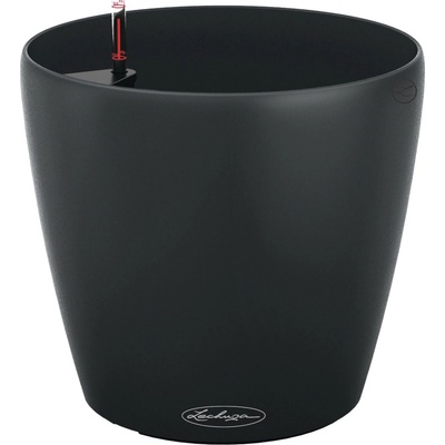 Lechuza Samozavlažovací kvetináč Classico Color Eco 18 tm.sivý 19 x 17 cm