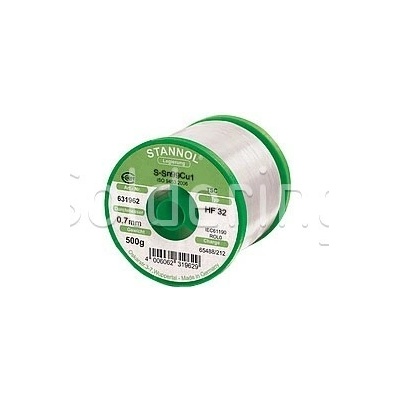 Trubičková pájka Sn99Cu1, HF32 (Ø0,7mm, 500g) - 104000382
