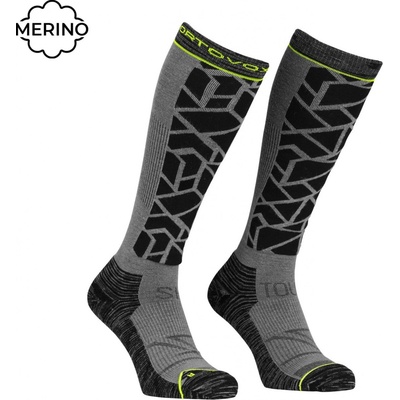 Ortovox Ski Tour Compression podkolienky black raven