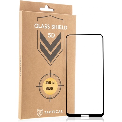 Tactical Glass Shield 5D стъклен протектор за Nokia 3.4 - Черен KP11488 (11488)