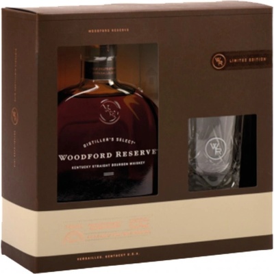 Woodford Reserve 43,2% 0,7 l (dárkové balení 1 sklenice)