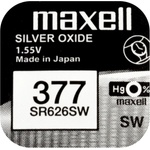 Maxell Бутонна батерия сребърна maxell sr626 sw /ag4/377/ 1.55v (ml-bs-sr626-sw) - topmall