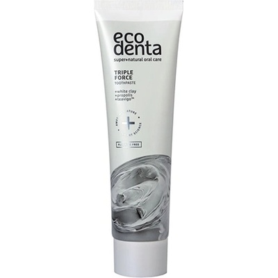 Ecodenta Triple Force Toothpaste паста за чувствителни зъби без флуорид с троен ефект унисекс 100 мл