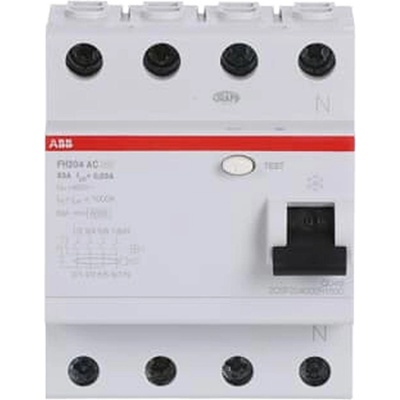 ABB Дефектнотокова защита ABB FH204 AC-63/0.03 - 4 P, 30 mA, 63 A (2CSF204002R1630)