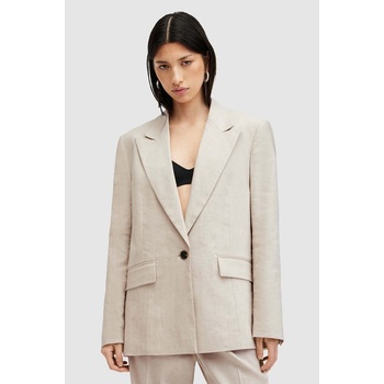 AllSaints Сако AllSaints WHITNEY BLAZER в бежово с едно копче с изчистен дизайн W016QA (W016QA)