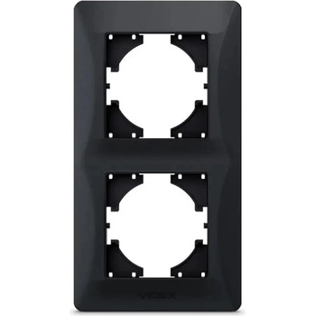 Videx ДВОЙНА ВЕРТИКАЛНА РАМКА vf-bnfr2v-bg binera videx - ГРАФИТ