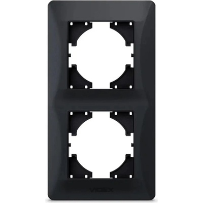 Videx ДВОЙНА ВЕРТИКАЛНА РАМКА vf-bnfr2v-bg binera videx - ГРАФИТ