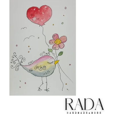 Ръчно изработена любовна картичка - Love Card #22 (LOVECARD22)