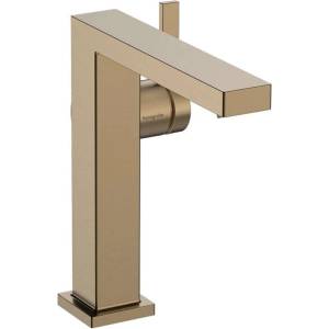 Hansgrohe Tecturis E - Смесител за умивалник с изпускателен клапан Push-Open, CoolStart, EcoSmart, матиран бронз 73042140 (73042140)