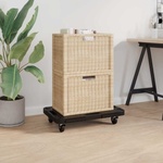 vidaXL Транспортни колички 2 бр черни 58x38x12 см полипропилен (3143921)