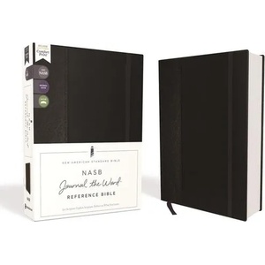 NASB, Journal the Word Reference Bible, Hardcover, Black, Elastic Closure, Red Letter, 1995 Text, Comfort Print | Zondervan (ISBN: 9780310451198)