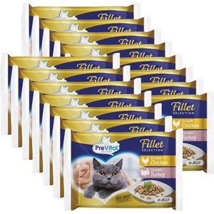 PreVital Fillet Selection Консерва пиле/индейка в желе 60 x 85 г