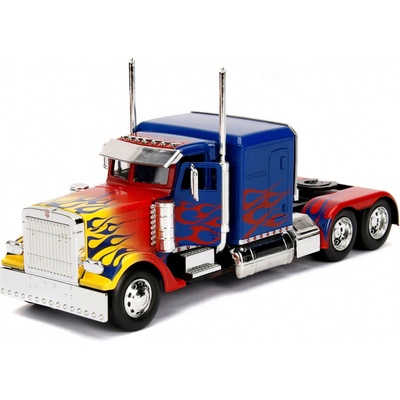 Jada Dickie Toys Toys Transformers T1 Optimus Prime autíčko mierka modré/červené 1:24