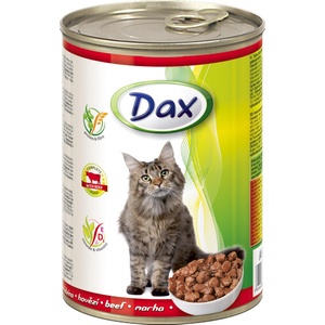 Dax Beef с говеждо месо- Консервирана храна за котки 415гр