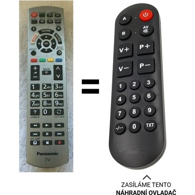 Dálkový ovladač Senior Panasonic TX-58HX810E – Hledejceny.cz