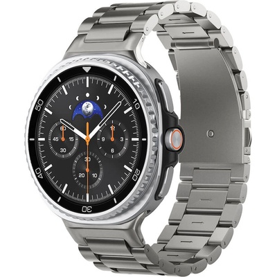 Spigen Титаниева каишка за Samsung Galaxy Watch 8 40мм, 44мм и 46мм - Spigen Modern Fit Titanium Watch Band (тъмносив) (AMP10122)