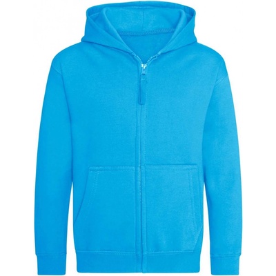 Just Hoods dětská mikina na zip College havajská modrá