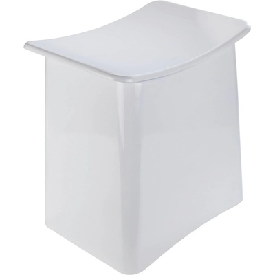 Wenko Бяла табуретка с крило за съхранение, 33 л - Wenko (22949100)