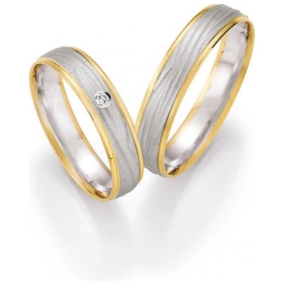 Honeymoo zlaté snubní prsteny 66 43030WG