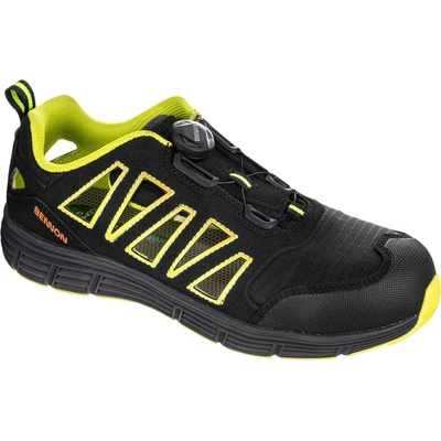 Bennon REBEL S1P ESD B-SPIN GREEN LOW polobotka černá/zelená