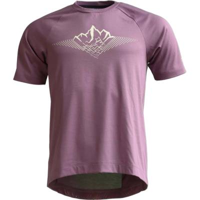 Zimtstern Мъжка фланелка с къс ръкав за колоездене Zimtstern Pureflowz Shirt S/S Cycling jersey - Berry / Berry (056-3322-0111)
