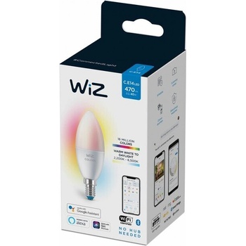 Philips WIZ Wi-Fi Led лампа 4.9W C37 E14 470lm 2700K-6500K+RGB 15000h (183080010123)