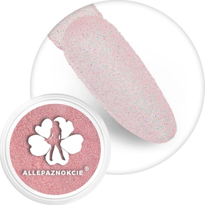 Allepaznokcie glitrový prach na nechty svetlo ružový 119
