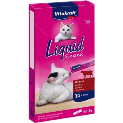 Vitakraft Cat Liquid snack Hovězí 6 x 15 g