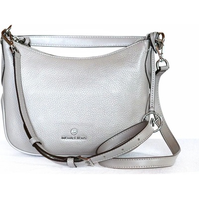 Michael Kors dámská kabelka cossbody KELSEY 32R3S3KC1L PEARL GREY SM POUCHETTE LEATHER