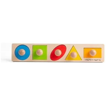 Image 1 of Bigjigs Toys - Дървено табло за съпоставяне на форми (BB040)