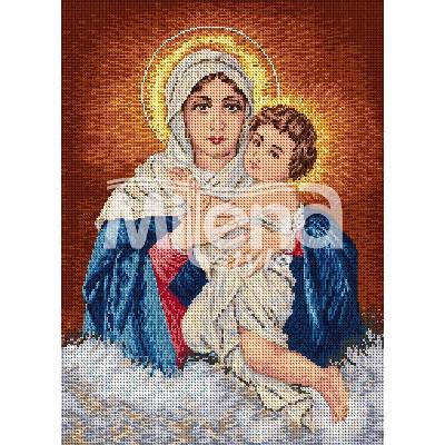 Milena Style Хубавата Мадона - гоблен със схема конци dmc 1: 1