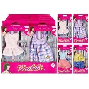 Mega Creative Doll clothes 501162 Mega Creative mix price for 1 piece- long dress, handbag, shoes, blouse, short shorts, long shorts
