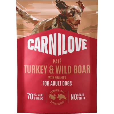Carnilove Paté pro dospělé psy krůta a divočák se šípky 300 g