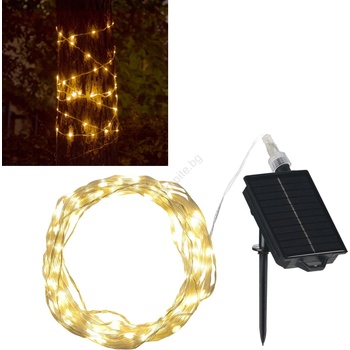 Polux LED Соларен декоративни лампички LED/3, 7V 1800 mAh 10 m IP44 + дистанционно управление (SA2309)