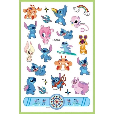 Tattoo World Tetování dočasné Lilo a Stitch 14,9 x 9,5 cm OP887