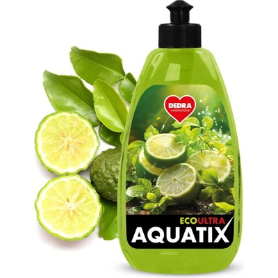DEDRA Rostlinný koncentrát na nádobí, BERGAMOT & LEMON, ECOultra AQUATIX 500 ml – Zboží Mobilmania
