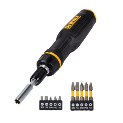 DEWALT Отвертка, тресчотка, телескопична, 10 в 1, max fit