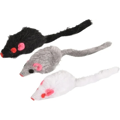 Flamingo cat toy - Забавна играчка за котки, плюшено мишле, 5 см. /3 цвята/ 1 брой