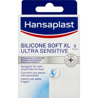 Hansaplast Silicone Soft Ultra Sensitive XL náplasti 5 ks